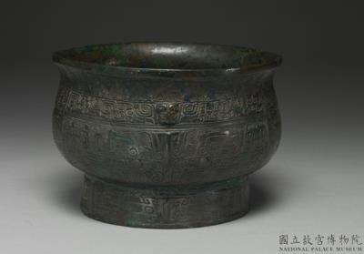 图片[3]-Gui food container with animal-mask pattern, late Shang dynasty, c. 13th-11th century BCE-China Archive